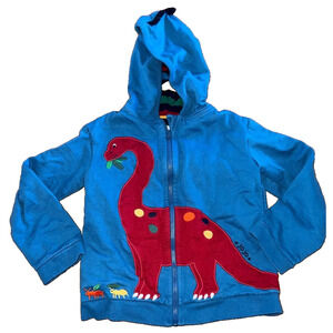 Jojo Maman Bebe Toddler boy Dino Applique Hoodie Blue 5-6 A004676